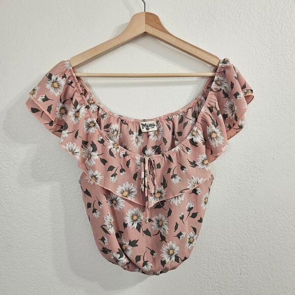 SHOW ME YOUR MUMU Darla Top in Pink Size L - Picture 3 of 11
